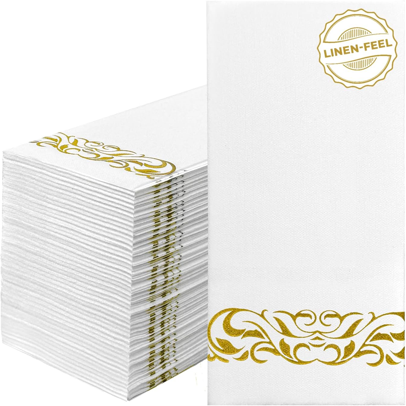 12"x16.8" Golden Embossed Airlaid Napkins-2,000/Case