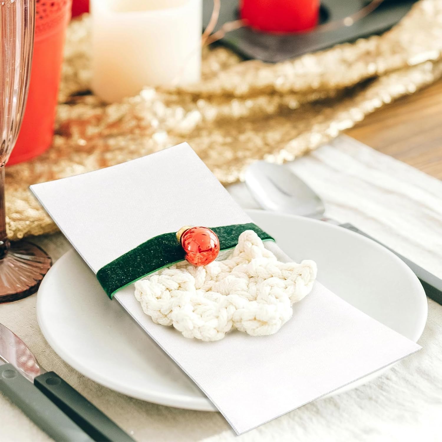 12"x16.8" White Airlaid Napkins-2,000/Case