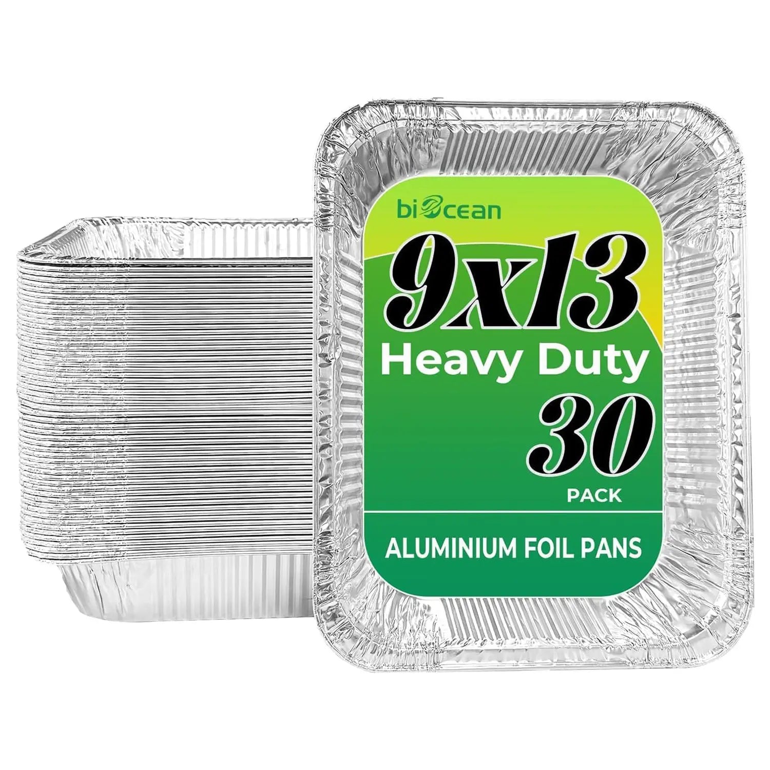 9" x 13" Half Size Heavy-Duty Foil Steam Pan-30/Case