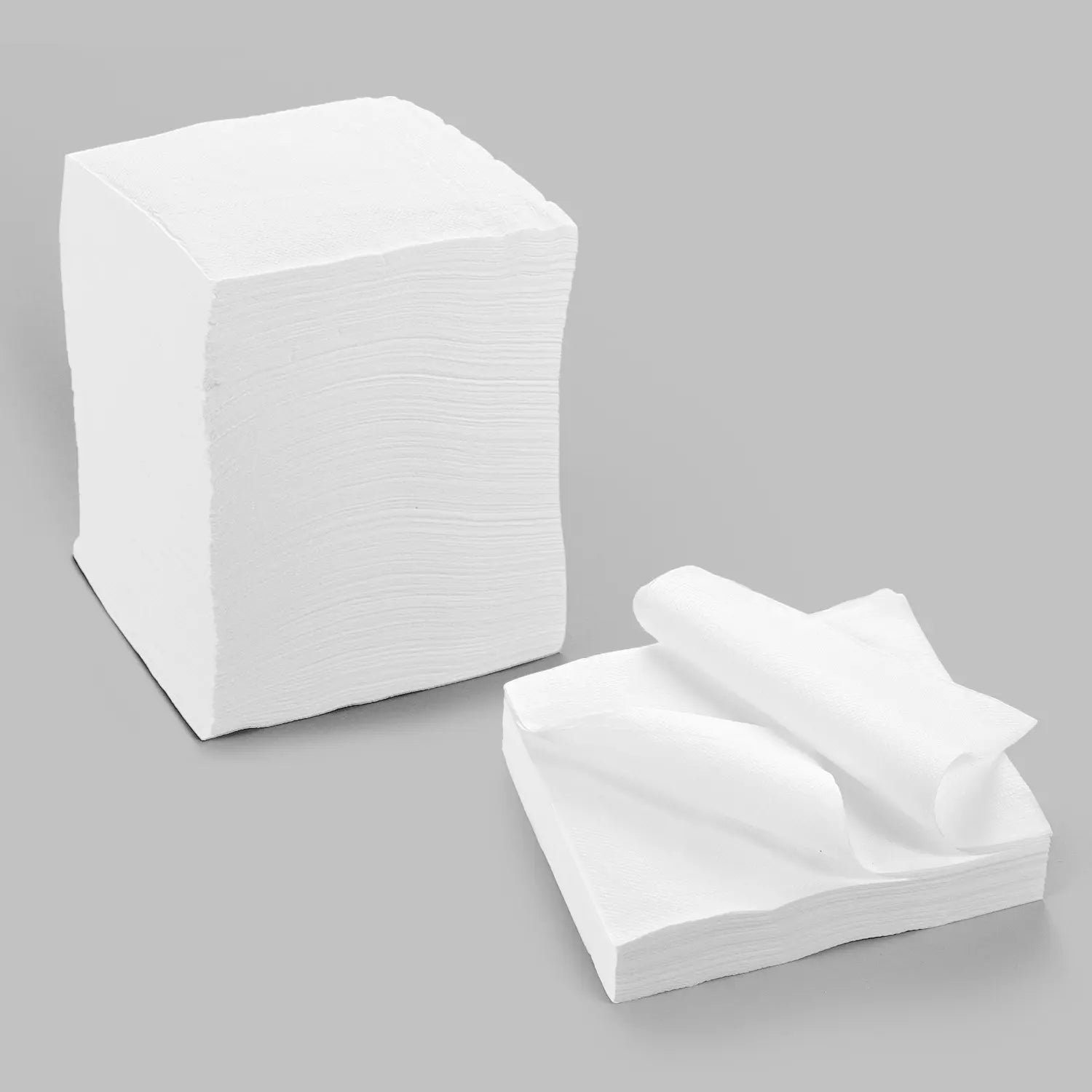 9" x 9" White 1-Ply 1/4 Fold Beverage Napkins-4,000/Case