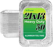21" x 13" Full Size Heavy-Duty Foil Steam Pan-50/Case