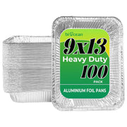 9" x 13" Half Size Heavy-Duty Foil Steam Pan-100/Case