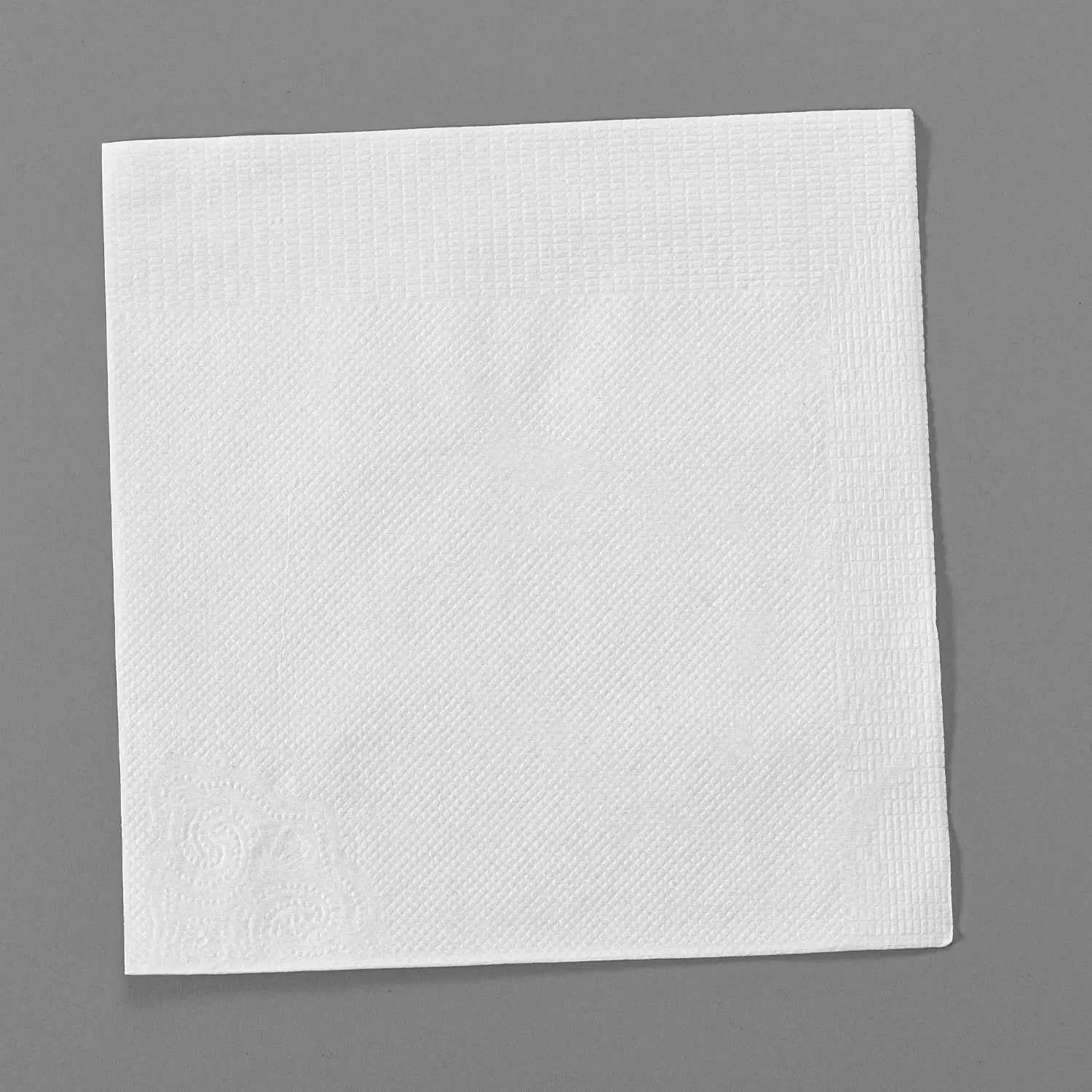 12" x 12" White 1-Ply 1/4 Fold Lunch Napkins-6,000/Case