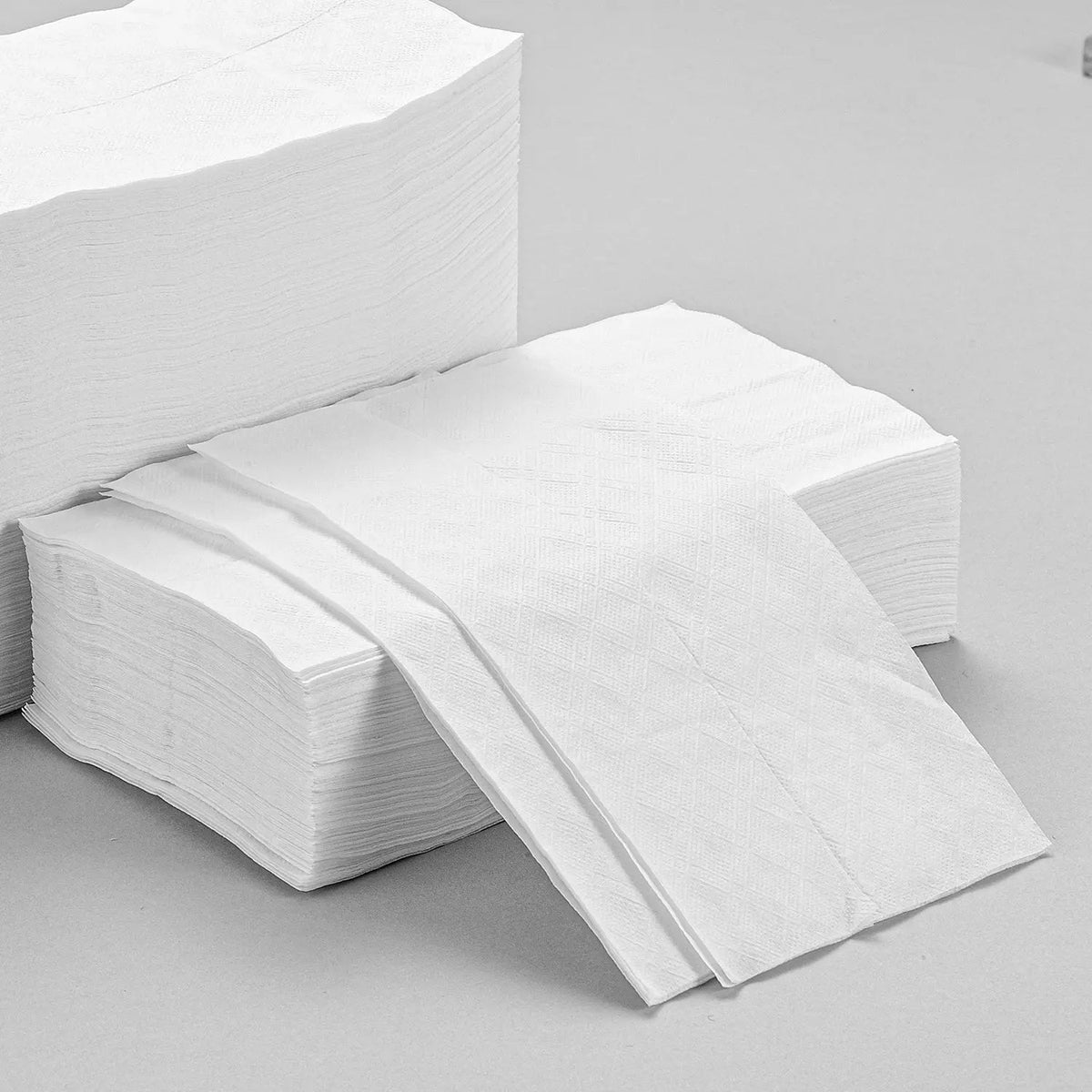 [9,000ct] 7" x 13.4" 1-Ply Napkins | Tall-Fold | 1/6 Fold | White - Biocean by Danube BlueBiocean