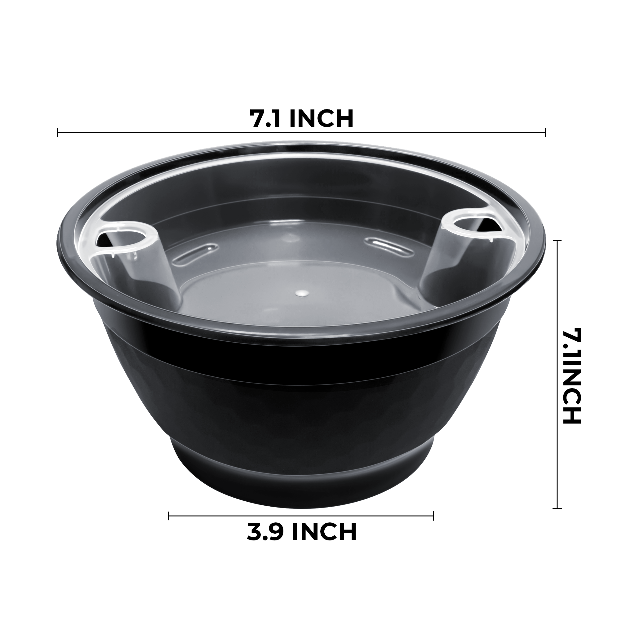 [120ct] 48oz PP Plastic Noodle Bowl | Black