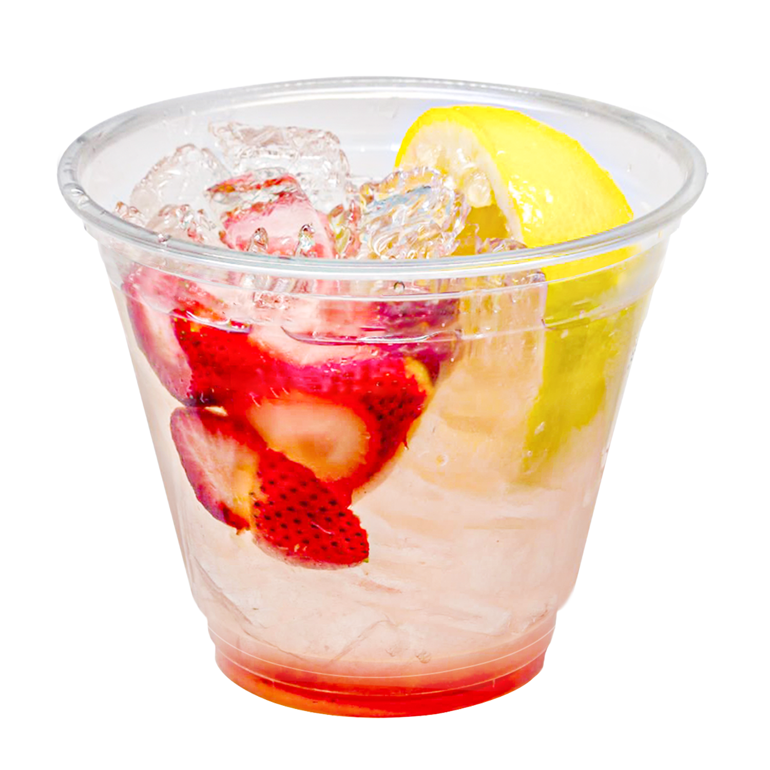 9 oz Clear PET Plastic Juice Cup with 92mm-1,000/Case