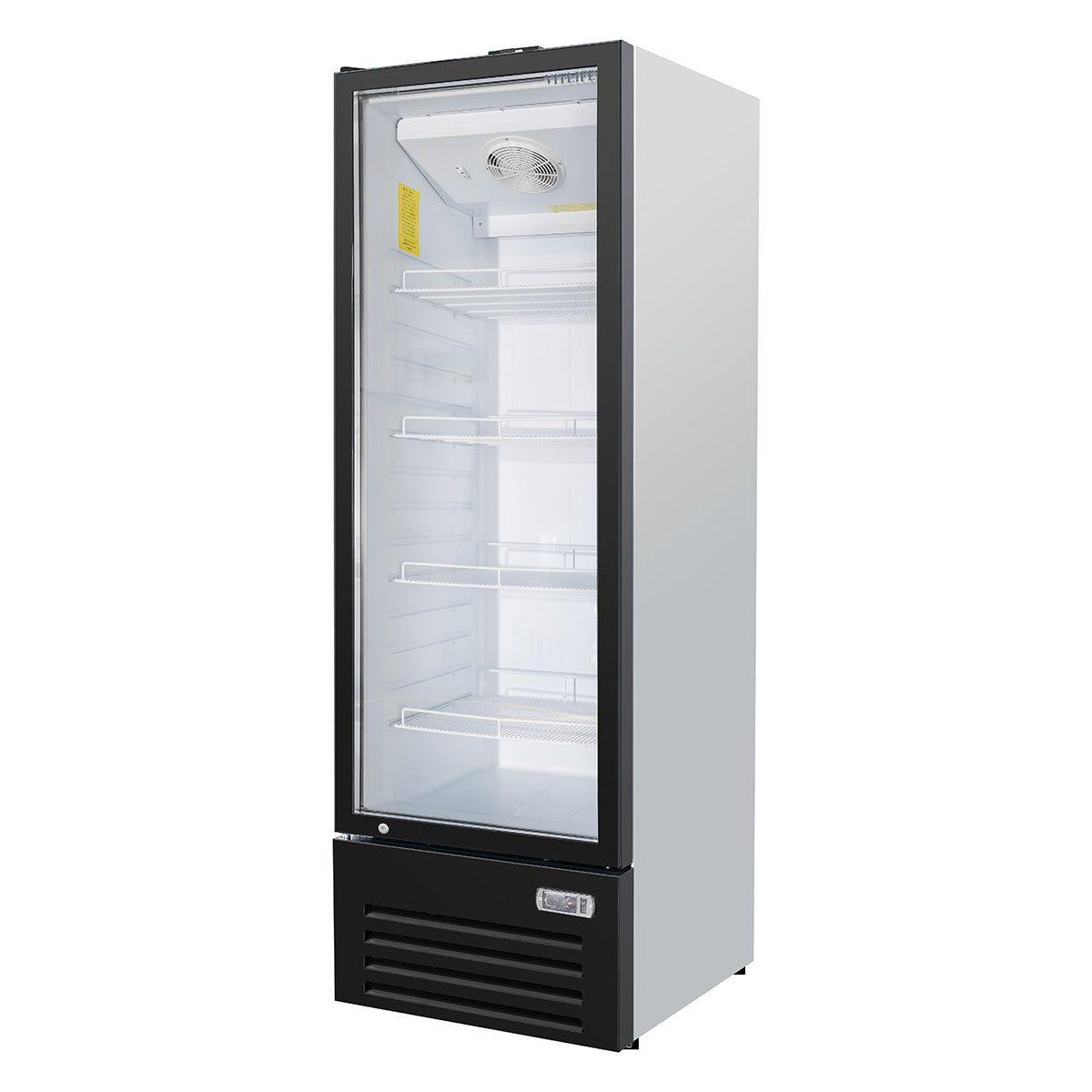 Vitlife Commercial VSC198VTW 20" 1-Glass Door Merchandiser Refrigerator, Bottom Mount, 6.6 cu. ft.