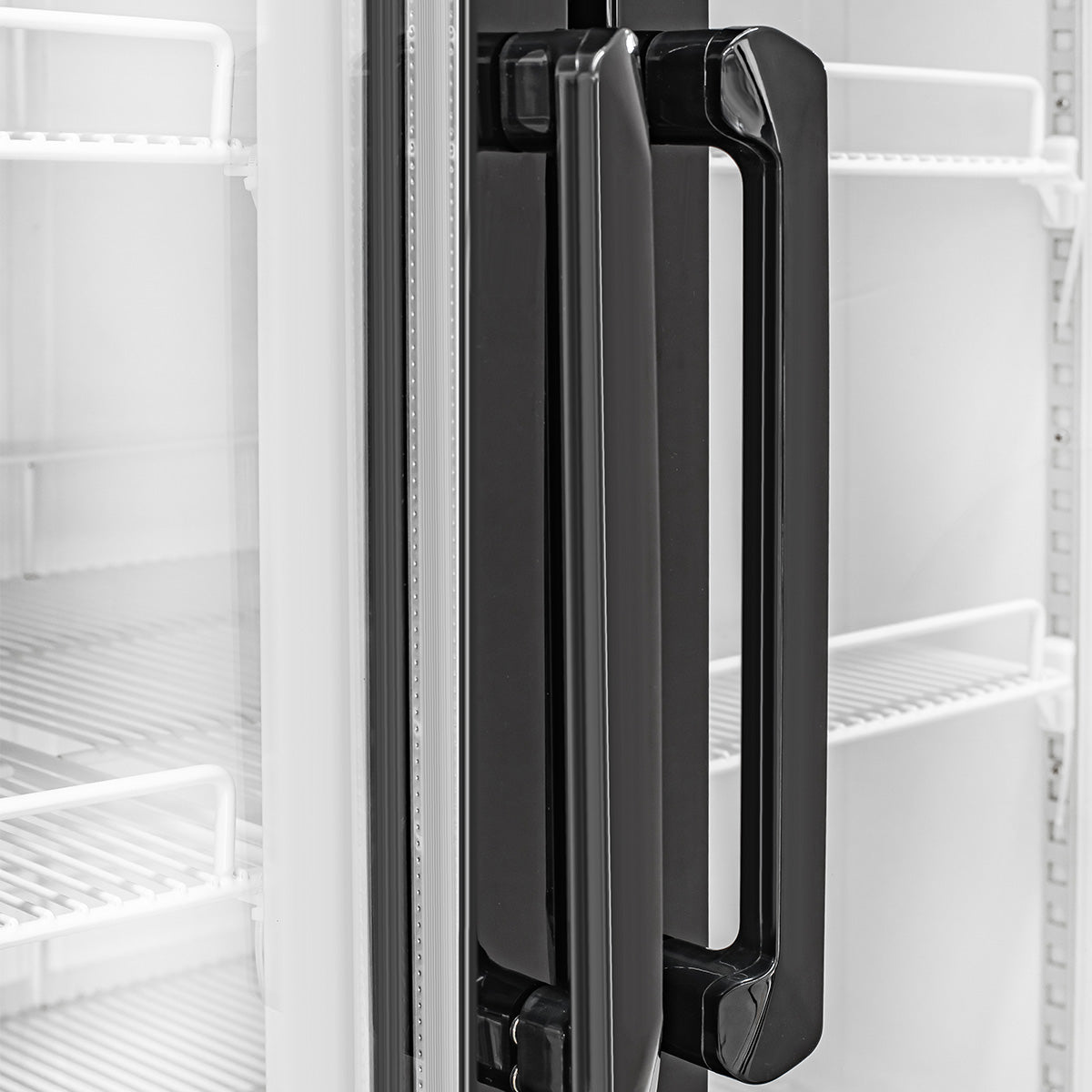 Vitlife Commercial VSC788VCW 40" 2-Glass Door Merchandiser Refrigerator w/ Canopy, 26.5 cu. ft.
