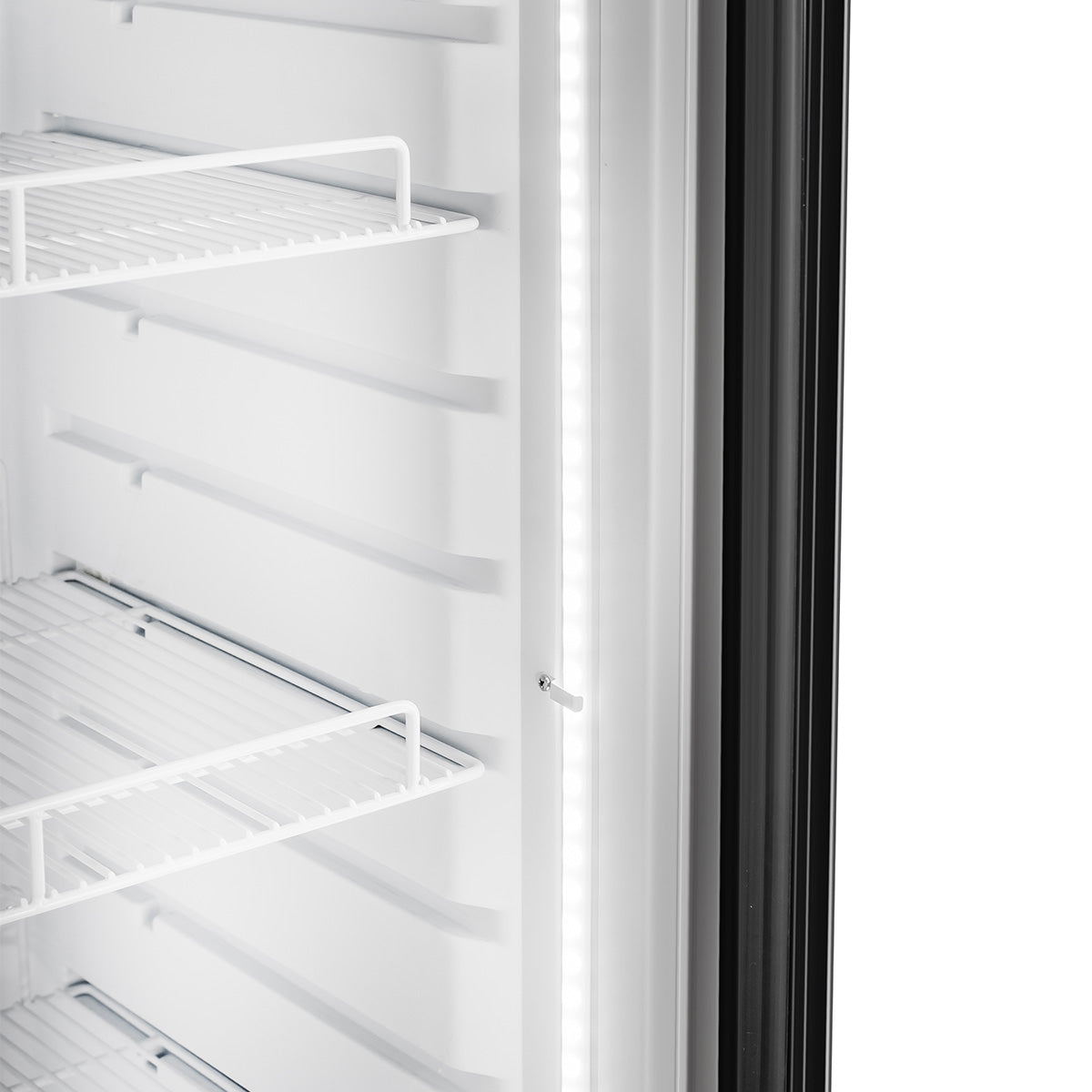 Vitlife Commercial VSC488VCW 28" 1-Glass Door Merchandiser Refrigerator w/ Canopy, 16.5 cu. ft.
