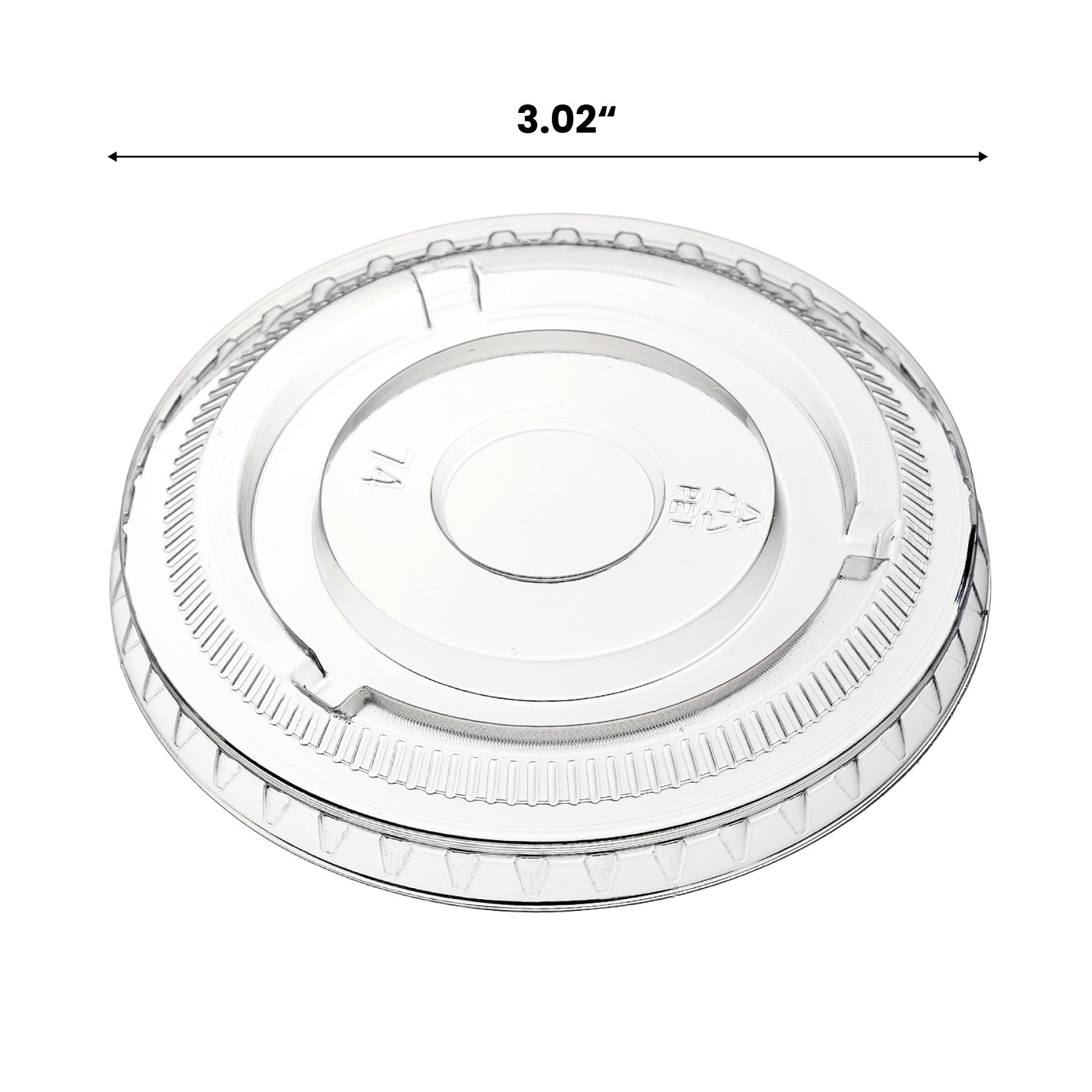 3.25-5.5oz PET Plastic Portion Cup Lids-2,500/Case