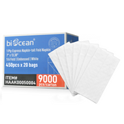 [9,000ct] 7" x 13.4"  1-Ply Napkins | Tall-Fold | 1/6 Fold | White