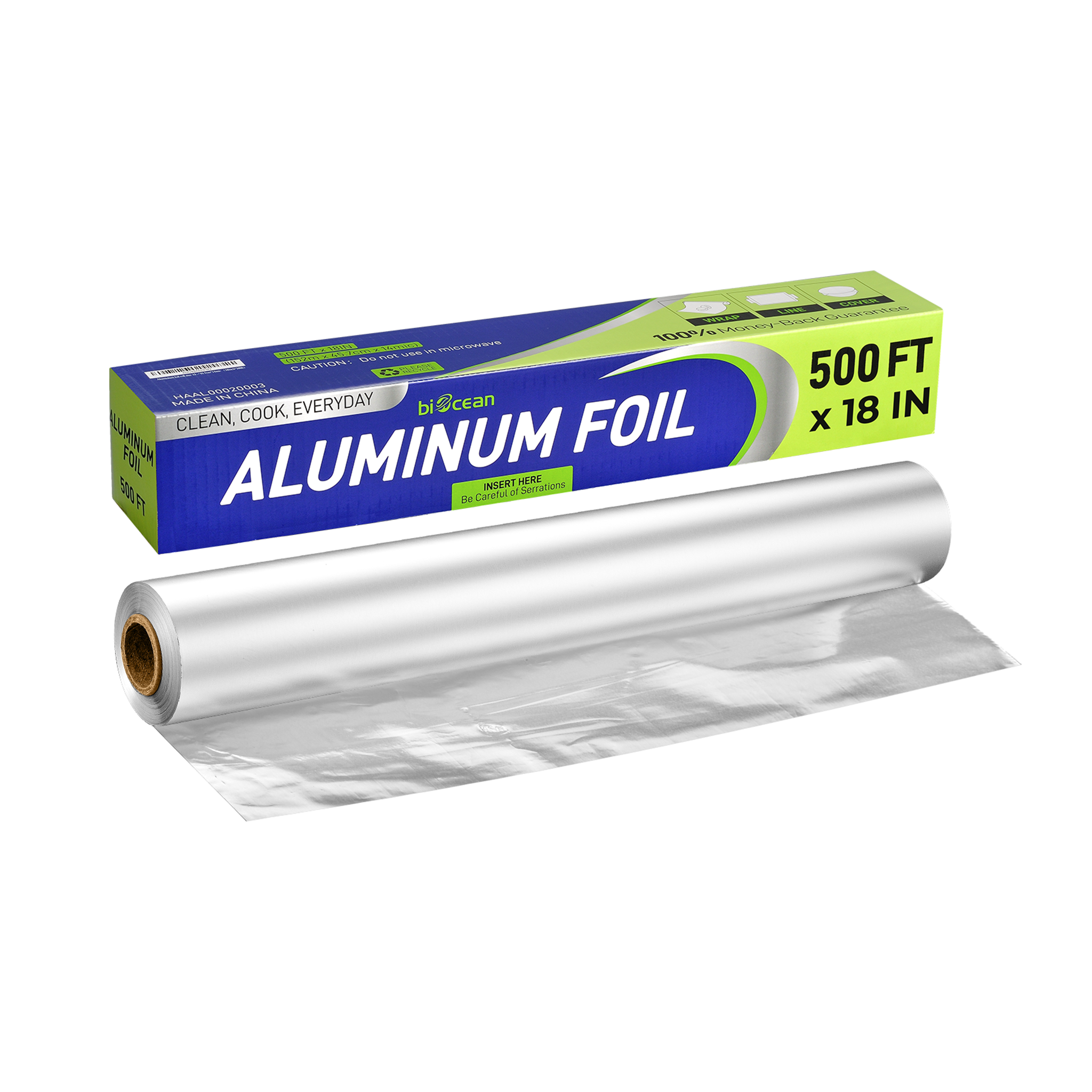 [1ct]  18" x 500' Aluminum Foil Roll