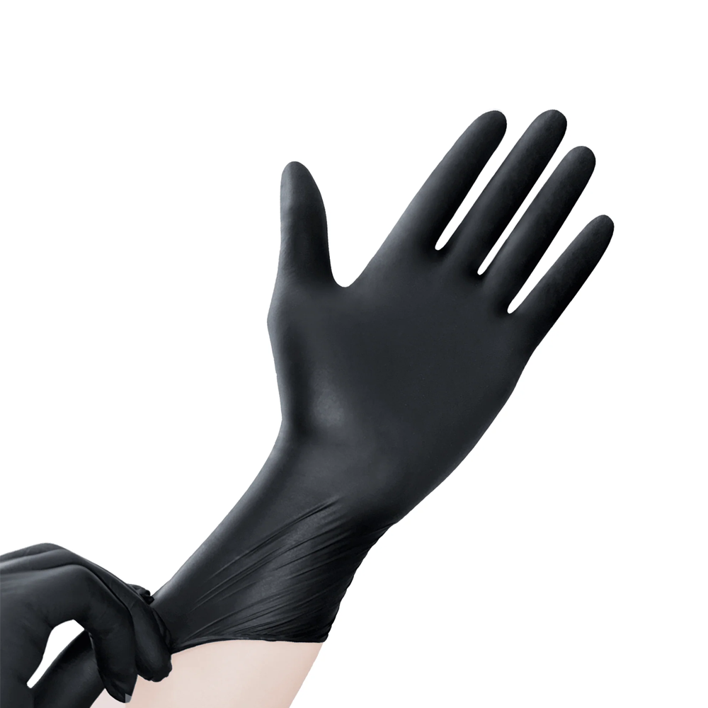 [1,000ct] Powder-Free Nitrile Gloves | Small | Black