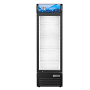 Vitlife Commercial VSC488VCW 28" 1-Glass Door Merchandiser Refrigerator w/ Canopy, 16.5 cu. ft.