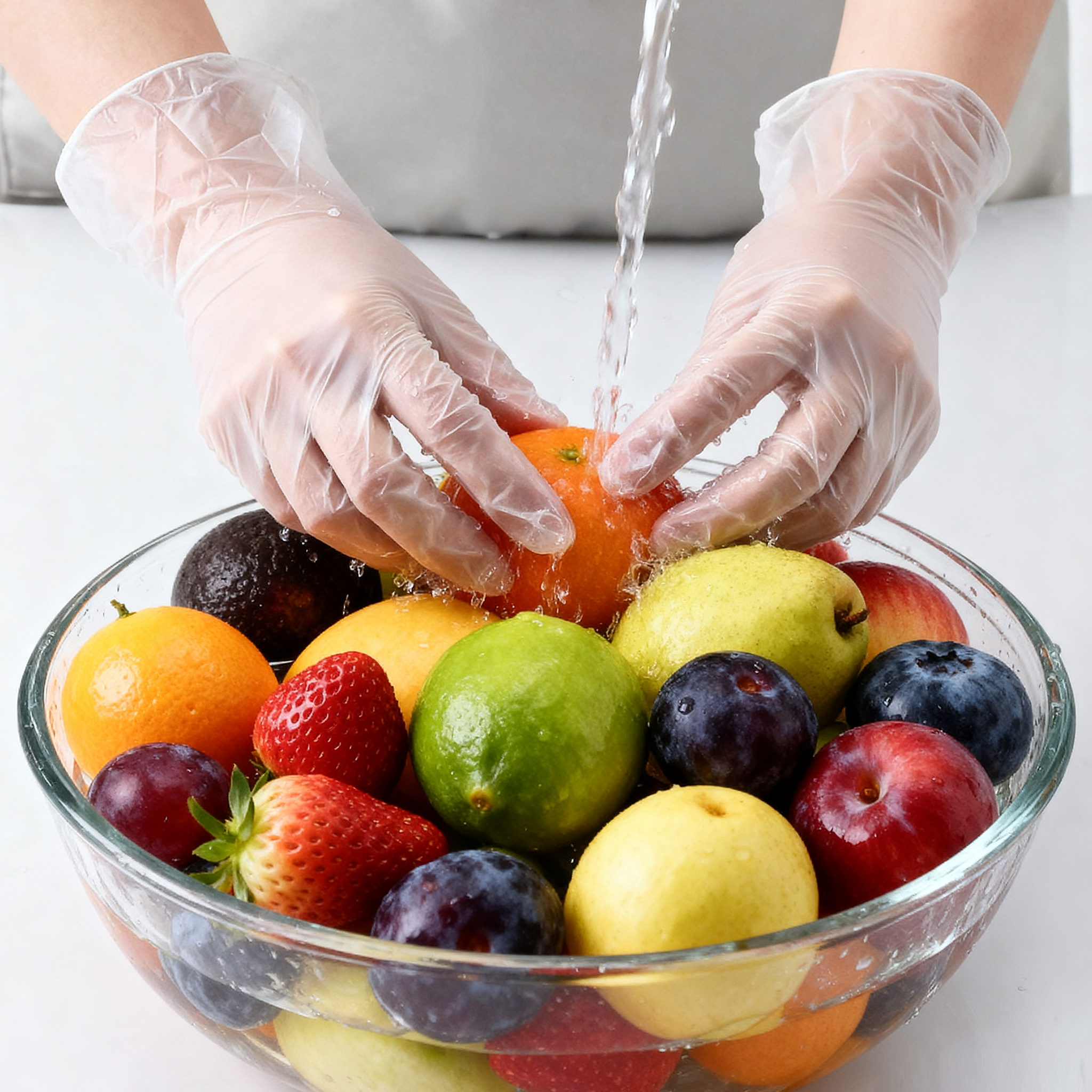 [1,000ct] Powder-Free  Vinyl Gloves | X-Large | Clear