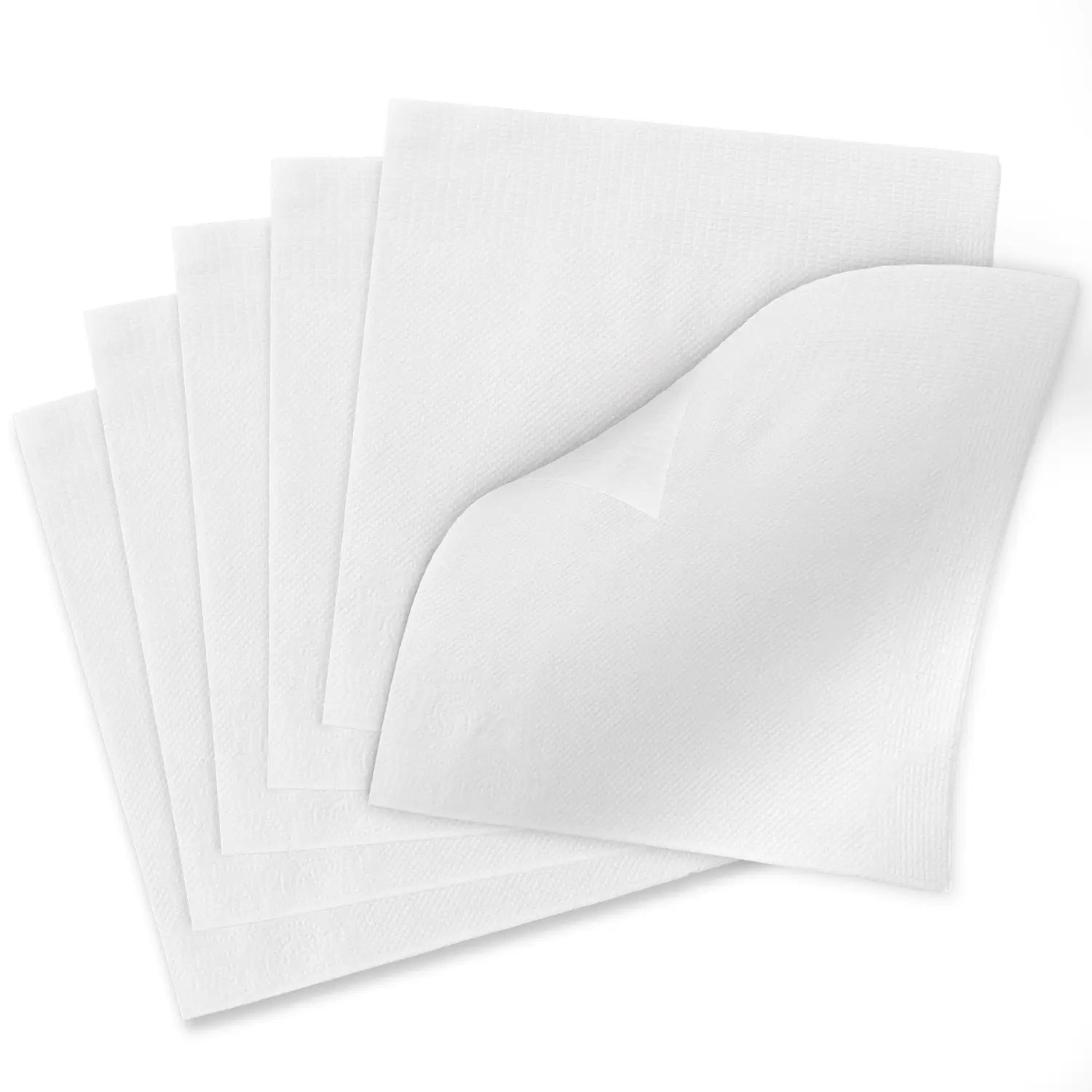12" x 12" White 1-Ply 1/4 Fold Lunch Napkins-6,000/Case