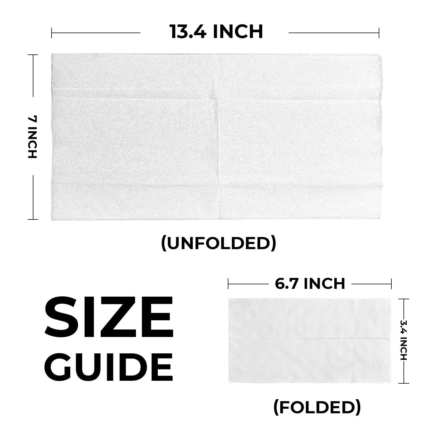 7" x 13.4" White 1-Ply  1/6 Fold Express Tall-Fold Napkins-9,000/Case