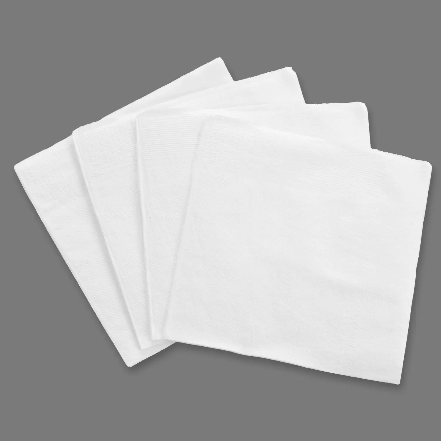 9" x 9" White 1-Ply 1/4 Fold Beverage Napkins-4,000/Case