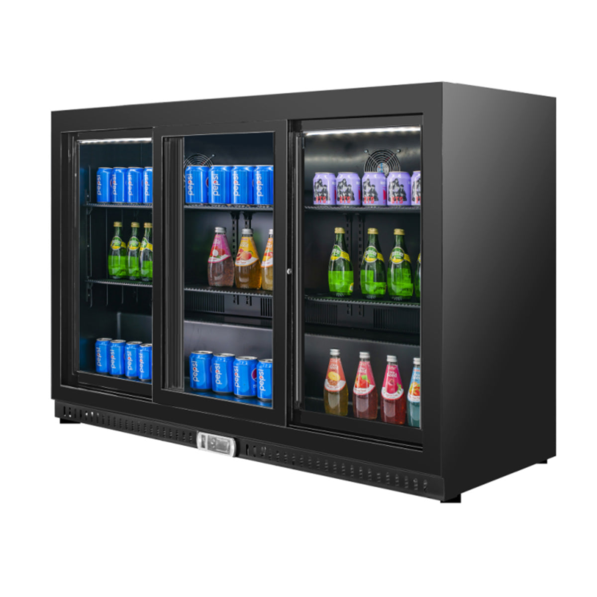 Vitlife Commercial VBBT-338S 53" Back Bar Cooler, 11.6 Cu Ft, Sliding Doors
