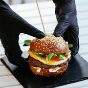 [1,000ct] Danube Blue Powder-Free Nitrile Gloves | Black