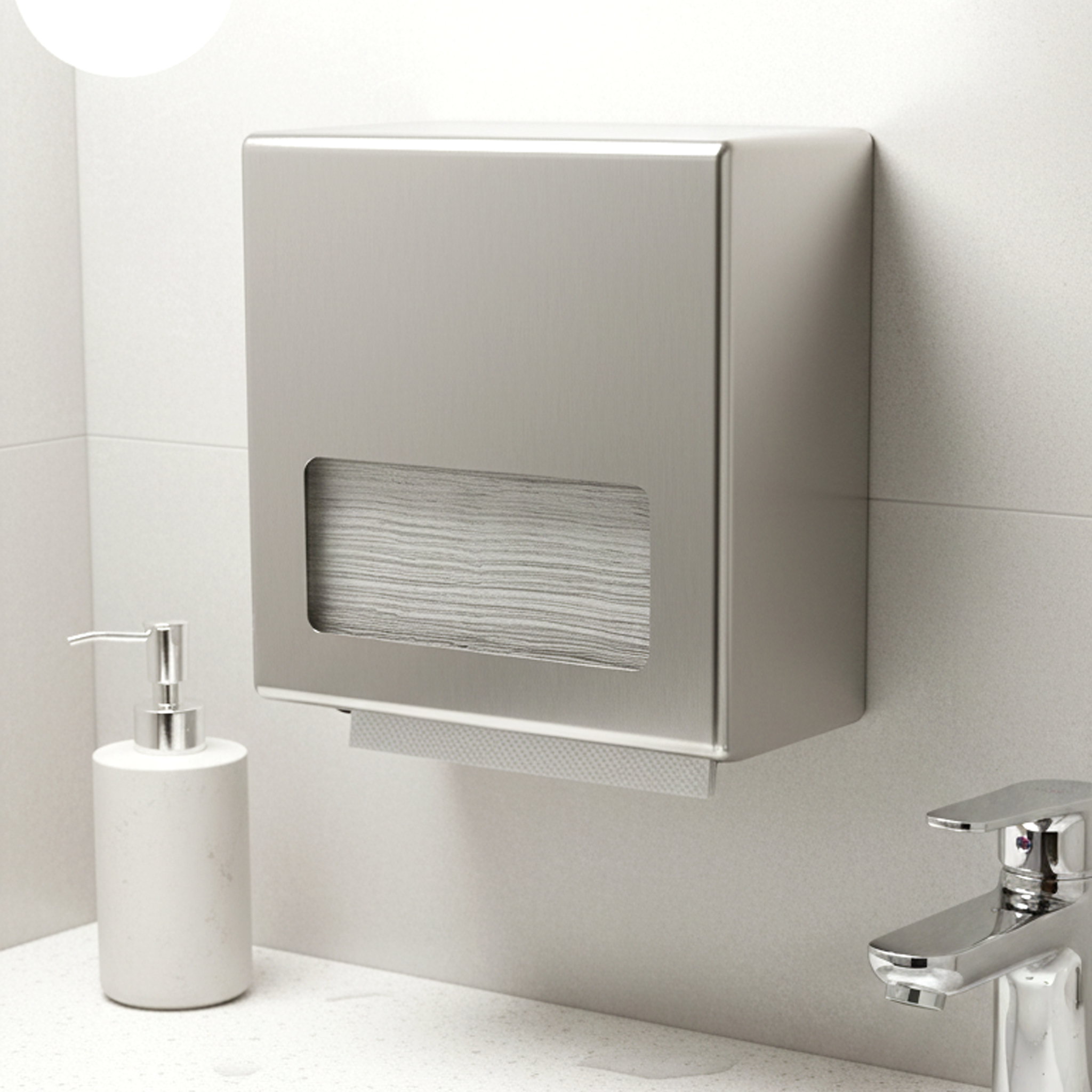 [4,000ct] 9" x 9" Single Fold Paper Hand Towel | White