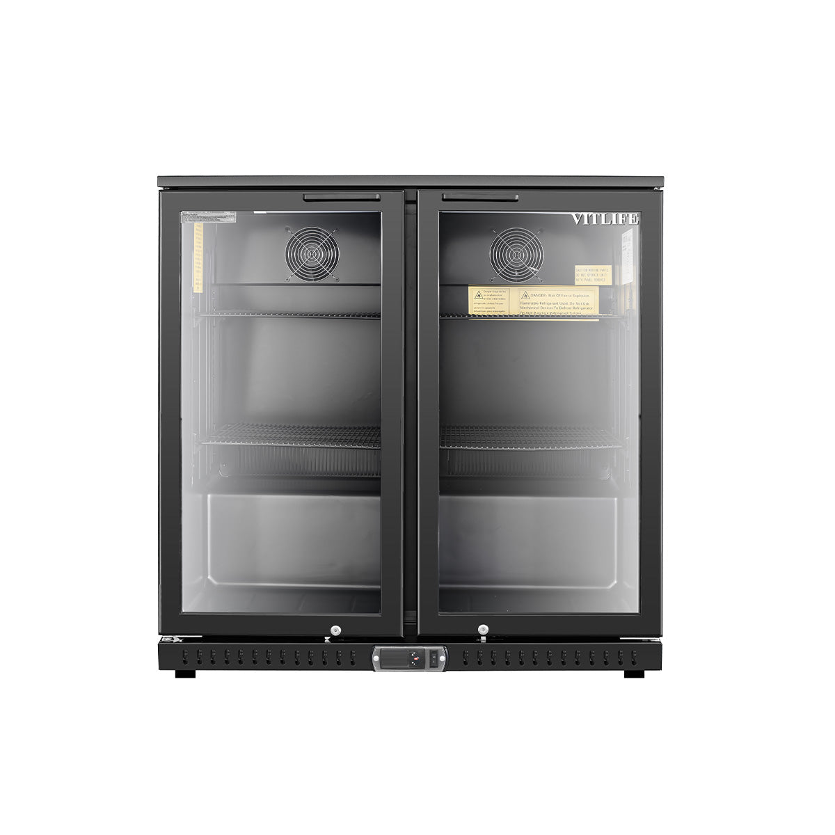 Vitlife Commercial VBBD-238H 35" Back Bar Cooler, 7.5 Cu Ft - Biocean by Danube BlueBiocean