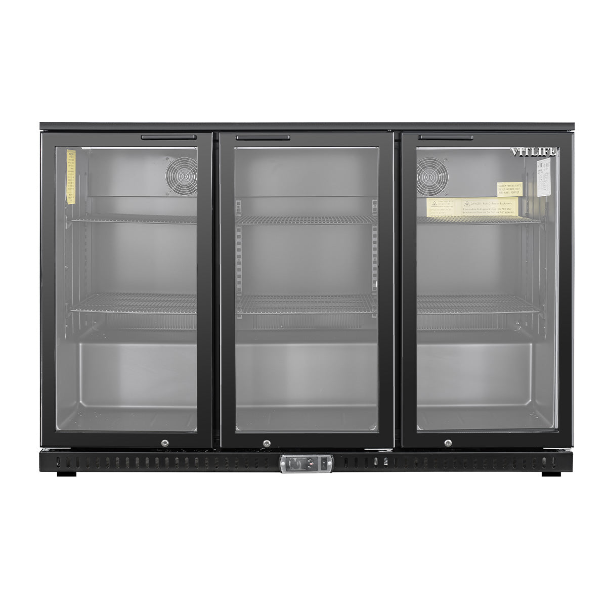 Vitlife Commercial VBBT-338H 53" Back Bar Cooler, 11.6 Cu Ft, Swing Doors - Biocean by Danube BlueBiocean