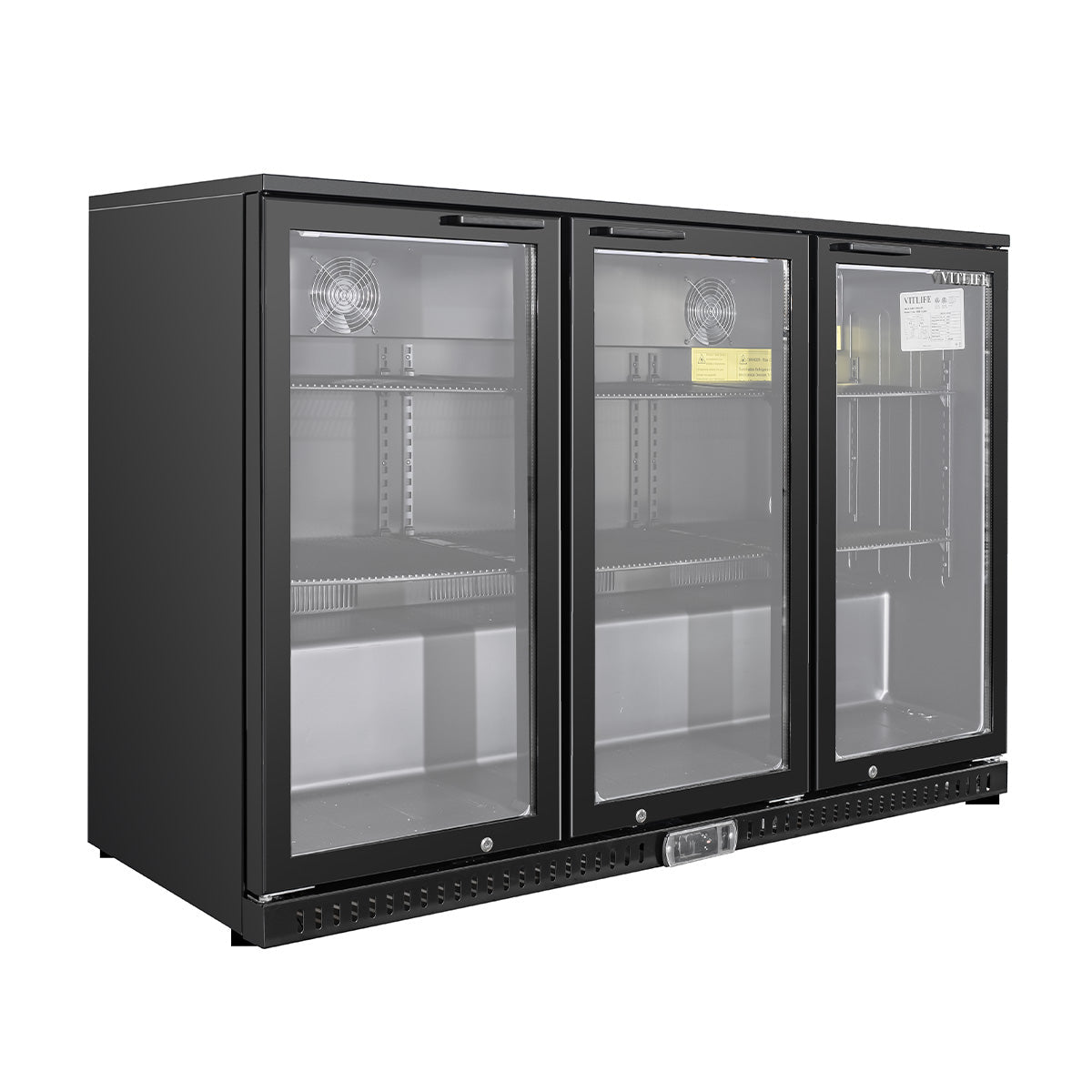 Vitlife Commercial VBBT-338H 53" Back Bar Cooler, 11.6 Cu Ft, Swing Doors - Biocean by Danube BlueBiocean