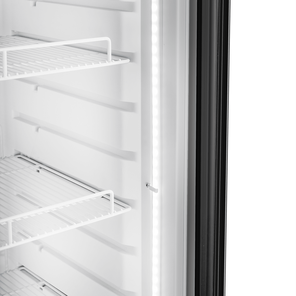 Vitlife Commercial VSC188VCW 20" 1-Glass Door Small Merchandiser Refrigerator, 6,4 cu. ft. - Biocean by Danube BlueBiocean