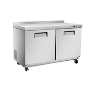 Vitlife Commercial VUC48FW 48" 2-Door Reach-In Undercounter Freezer, Stainless Steel, 13.1 cu. ft. - Biocean by Danube BlueBiocean