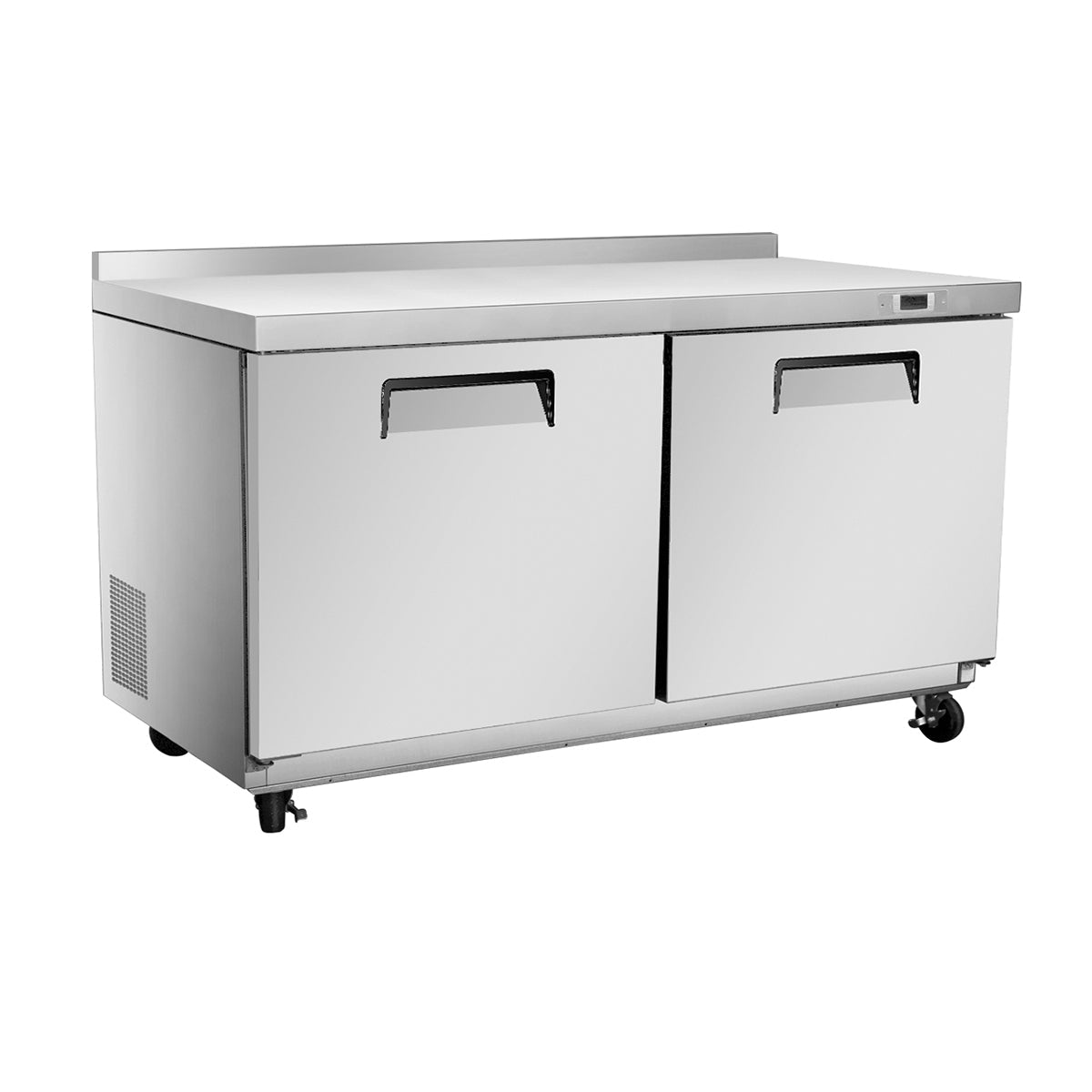 Vitlife Commercial VUC60FW 60" 2-Door Reach-In Undercounter Freezer, Stainless Steel, 17 cu. ft. - Biocean by Danube BlueBiocean